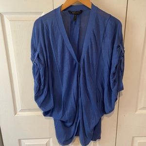 BCBG cobalt blue batwing sweater